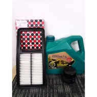 ORIGINAL PERODUA FULLY 0W20 3L BEZZA 1.0 AXIA VIVENGINE OIL 0W-20 +oil filter axia AIR filter cabin 