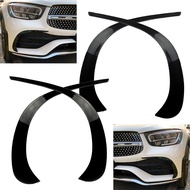 For Mercedes Benz GLC X253  GLC260 GLC300 2020 2021 Car Front Bumper Spoiler Air Vent Outlet ABS Tri