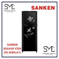 (EX-DISPLAY) SANKEN KULKAS 2 PINTU V230 - LEMARI ES 2 PINTU TANPA BUNGA ES 230L