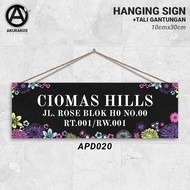 HOUSE NUMBER ADDRESS WOODEN POSTER WALL SIGN DISPLAY APD020 10cmX30cm