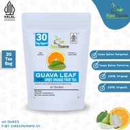 RAW TISANE Guava Leaf With Dried Orange Fruit Tea: Guava Leaf & Dried Orange Fruit Tea Bags Contains