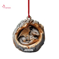 Christmas Tree 2d Acrylic Ornaments Wildlife Themed Christmas Ornaments 2 Pcs Cute Christmas Tree Or