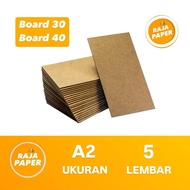 Yellow Board Cardboard Paper A2 Size 5 Sheets No. 30 No. 40 (420 Mm x 594 Mm) / ( 42 Cm x 59.4 Cm) 5