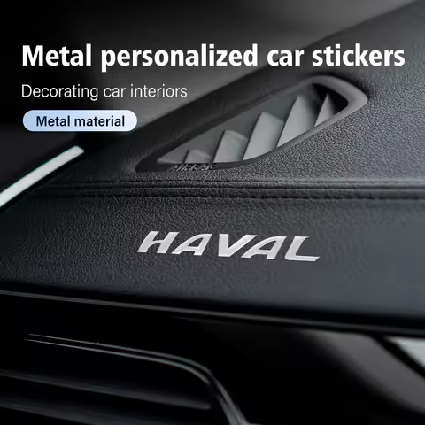 For Haval 3D Metal Emblem Sticker Car Interior Decoration Styling Decals Jolion F7 H6 H1 H2 H3 H4 H5