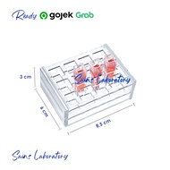 Kuvet Spectrophotometer Rack 12 Holes Rack of Cuvette Quartz Acrylic Cuvette Holder for 10mm Optical