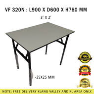 3 x 2ft Banquet Foldable Table | Event Table | Office Table | Catering Table | Meja Dewan | Tuition Table | Meja Lipat (FREE DELIVERY KLANG VALLEY &amp; KL AREAS)