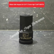 MATA 21mm DR 3/ 4" (6pt) impact Socket wrench 3/4 inch 21 MM Deep Impact Socket CR-V