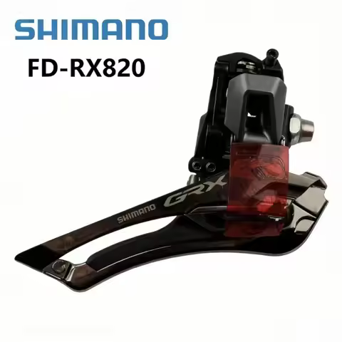 SHIMANO GRX FD-RX820 Braze-On Front Derailleur, 2×12 Speed Gravel Bike Front Shifter, Original Drive