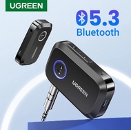 UGREEN Bluetooth 5.3 Car Receiver Adapter 3.5mm AUX Jacks for Car Speakers Audio Music Receiver Hands Free