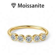 1pc Women's Wedding Ring, Bubble Flower Ring, 1.8g 925 Sterling Silver, 0.1ct*5 Moissanite, Bohemian