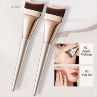 WMES1 Tail Crescent Makeup Brush, Dense Bristle Ultra-thin Liquid Foundation Brush, Professional Smo