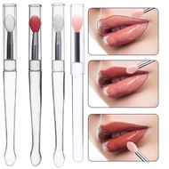 High Quality Silicone Tape Lid Lip Mask Lip Brush Multifunctional Lipstick Applicator With Fish Tail