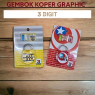GEMBOK KOPER NOMOR 3 DIGIT MOTIF GRAPHIC D1106