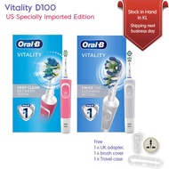 Oral-B Vitality D100 Floss Action Dual Clean Rechargeable Battery Electric Toothbrush [US Edition]