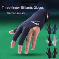 ANGINGBAO4Q Billiard Glove, Anti-slip Elastic Snooker Glove, Durable Left Right Hand Breathable Thre