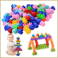 Hexagonal Building Blocks 100Pcs Hexagon Shape Kids Blocks Kids Building Toys For Group Activities C