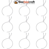 BeeBeecraft 10pcs 304 Stainless Steel Slider Bracelet Bolo Bracelets Makings with Box Chains for DIY Jewelry Making Handmaking