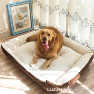 Pet cat and dog bed washable pet bed large size dog bed soft dog kennel bed cotton cat bed with bone bed