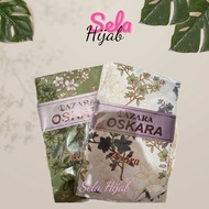 (PROMO) Hijab Segi Empat Oskara Azara Motif Bunga - kerudung voal syar’i Square muslim ukuran standa