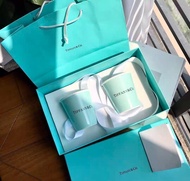 Tiffany&CO蒂芙尼 骨瓷 咖啡杯 杯子紙杯造型 情侶水杯 結婚對杯 訂婚禮物盒 喬遷禮物Coffee cup shape Couple water cup marriage betrothal