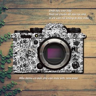 Fujifilm body camera skin stickers X-H2,X-T4, X-T5, X-Pro 2, GFX 100, X-E4, X-E3 etc. model C3