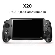 POWKIDDY X20 7.0 Inch HD Screen Console Bulit-In 3000 Game Original Portable Retro Handheld Video Ga