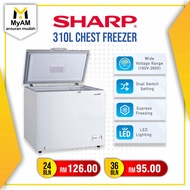 [Peti Ais] Ansuran Mudah Sharp 310 Litre Chest Freezer