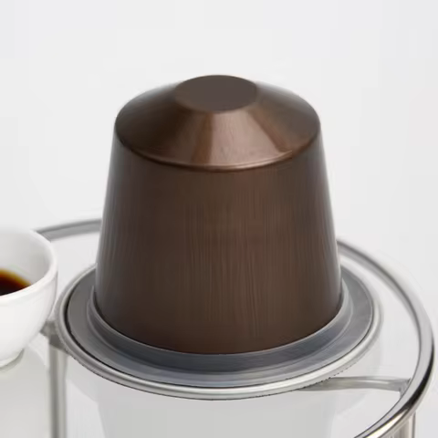 100pcs Disposable Nespresso Compatible Pods Empty Aluminum Foil Coffee Capsule with Self Adhesive Se