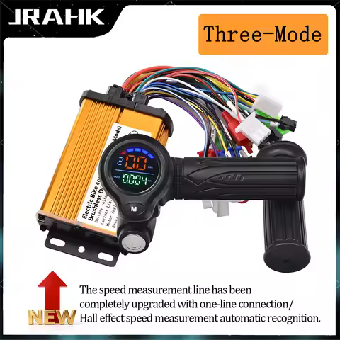 JRAHK 36V-52V Electric Bicycle Controller Kit 250w-350w BLDC Controller LCD Liquid Crystal Throttle