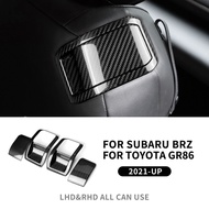 สติกเกอร์มือจับที่นั่งไฟเบอร์คาร์บอนแข็งจริง Airspeed สำหรับ Subaru BRZ Toyota GR86 2021-2023สติกเกอ