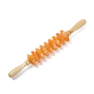 New Gear 9 Wheels Yoga Deep Muscle Relaxation Massage Shaft Fascia Roller Plastic Roller Rod Back 8
