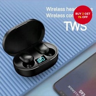 E6S TWS Wireless Bluetooth Headset Waterproof Noise Cancelling LED Earbuds with Mic
