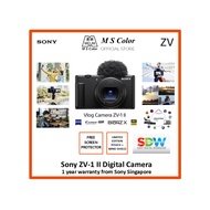 [READY STOCK + FREE GIFTS] Sony ZV1 II Vlogging Camera | 18-50 Zoom Lens | 20.1MP | UHD 4K30P Video