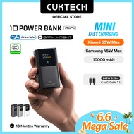 【3C Certification】CUKTECH Mini 55W Fast Charging 10000mAh Powerbank Travel Portable Charger Xiaomi 5