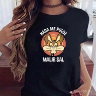 Funny Wile E Coyote Print - Short Sleeve T-Shirt for Women | Large Size