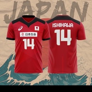 2020 Japan Olympic Volleyball Jersey Ishikawa yuki No.14 Casual Oversized Women Men Tshirt