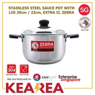 Zebra Extra Ii Stainless Steel Sauce Pot with Lid 20cm / 22cm