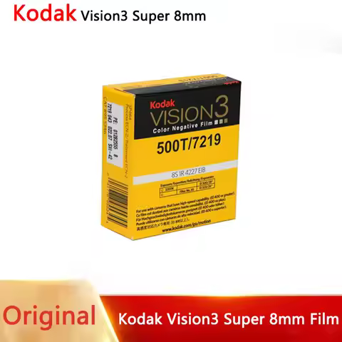 Classics Kodak Vision3 Super 8mm Movie Film 1/2/3 Packs 500T/7219 Film Super 16mm Film 8 Colors Spot