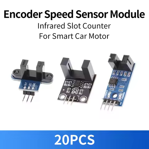 20PCS Speed Sensor Module Encoder Counter Infrared Slot Optocoupler for Smart Car Motor Photoelectri
