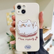 藍眼貓iPhone 16/15/14/13/12/11/SE2手機殼tok套全軟