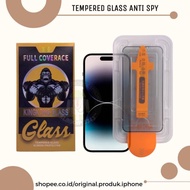 TEMPERED GLASS SPY FULLSET K1N9K0N9 GLASS 6/6S/7/8/SE 2020/6 PLUS/6S PLUS/7 PLUS/8 PLUS/XS/XR/XS MAX