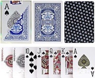 TX GIRL 2pcs/set Plastic Waterproof Playing Cards Texas Hold'em 2 Side Frosted Anti-slip Poker Big W