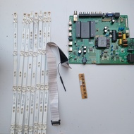 JU50DS700S AIWA 50" TV MAIN BOARD, POWER BUTTON, RIBBON CARD AND BACKLIGHT