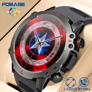 FOBASE 1.43 AMOLED TF10 PRO Outdoor Rugged Military BT Call Smart Watch Sports Fitnesstracker Heart Monitor For Android IOS