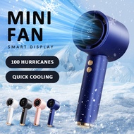 NEW【 100 Speed 】 Rechargeable Mini Small Fan 100-Wind-Speeds Handheld Super-Mute High Wind Power Des