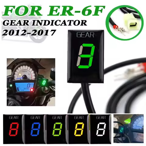 New For Kawasaki ER-6F ER6F ER 6F 2012 2013 2014 2015 2016 2017 Motorcycle Accessories LED 1-6 Gear 