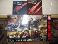 美版孩之寶Hasbro變形金剛 Titans Return Fortress 褔特巨人 連PC-13大劍PC-14槍 & 5盒 頭領戰士 Headmaster 郭文 Chromedome Highbr