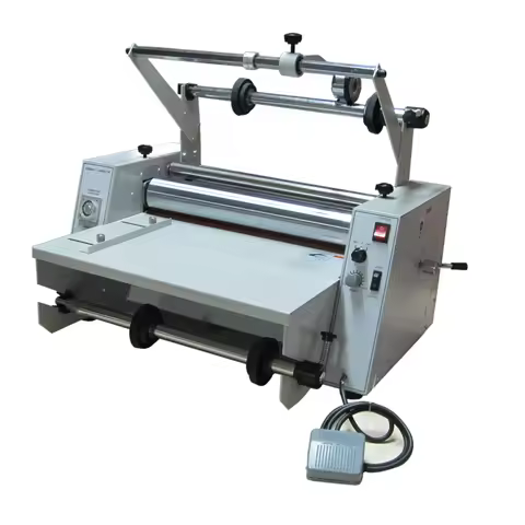 A2 A3 Desktop Automatic Paper Feeding Roll Laminator Single And Double Side Lamination Machine EL-45