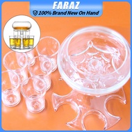Transparent/Grey 6 Shot Glass Wine Dispenser Liquor Dispenser for Party Barware Supplies