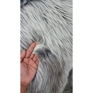 Grey Series - Russian Faux Fur Dashboard Carpet Fur Fabric Custom Size Grey